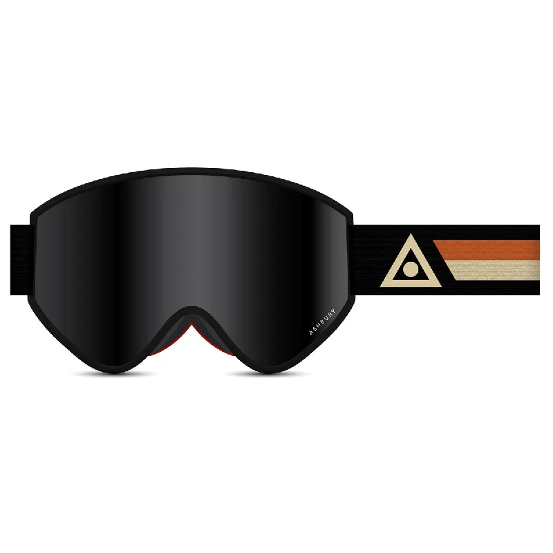 Ashbury A12 Kasper Snowboard Goggles - Dark Smoke/Yellow Spare Rectangle Business Style