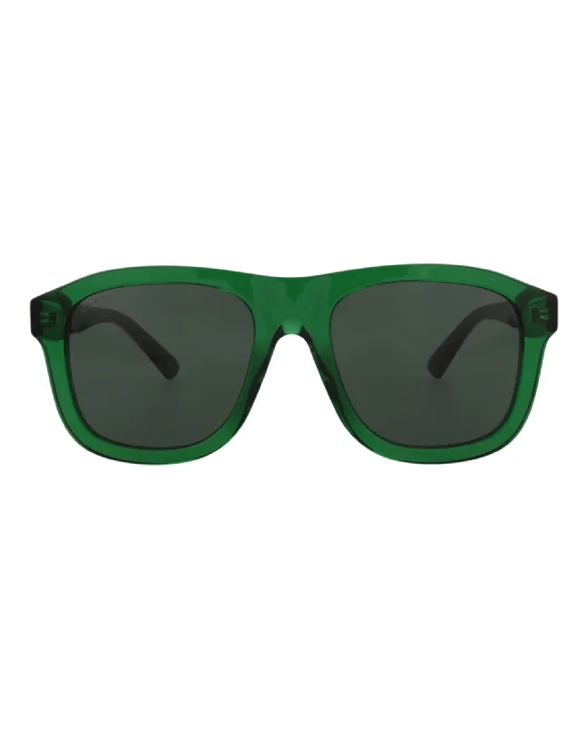 Aviator-Frame Recycled Acetate Sunglasses Sports - Wrap Performance Look
