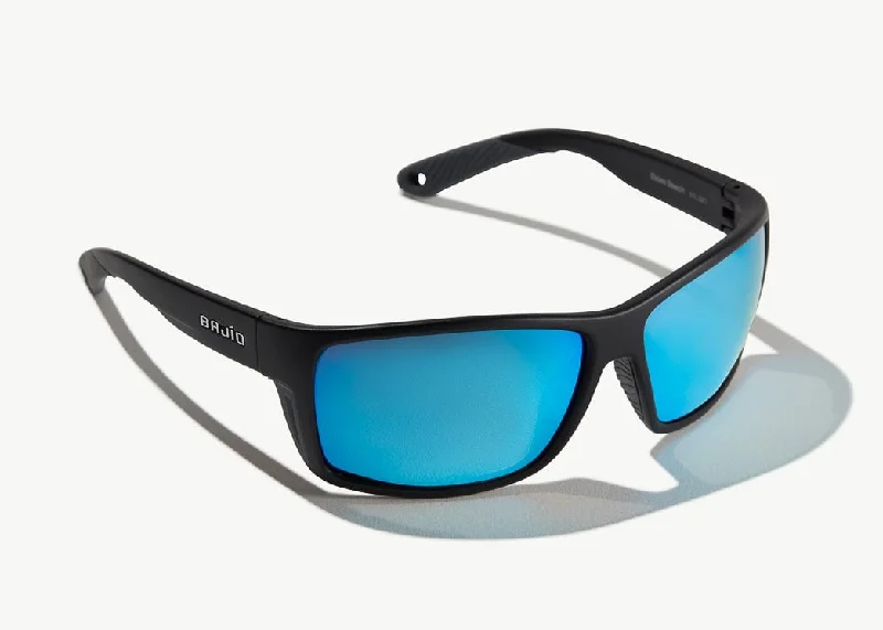 Bajio - Bales Beach Black Matte Frame - Glass Blue Mirror Lenses Thin - Rimmed Elegant Style Bajio - Bales Beach Black Matte Frame - Glass Blue Mirror Lenses Thin - Rimmed Elegant Style