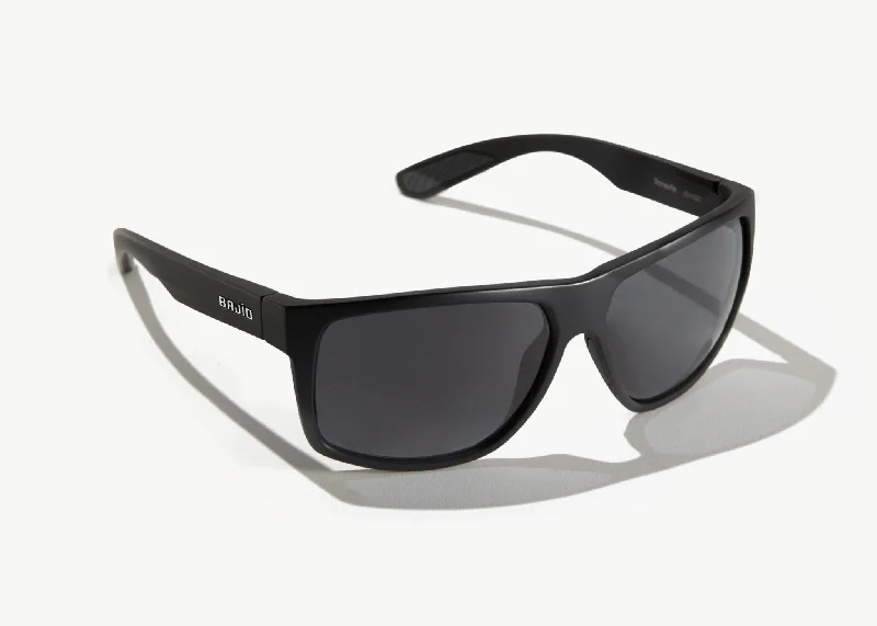 Bajio - Boneville Black Matte Frame - Grey Poly Lenses Colored - Lens Sports Style