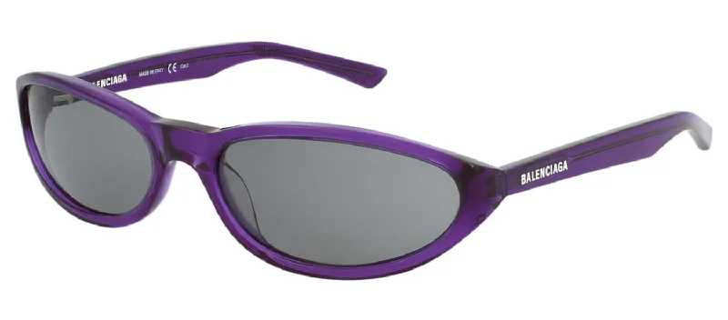 Balenciaga BB0007S 009 Oval Sunglasses Vintage Horn - Rimmed Style