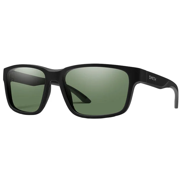 Basecamp - Matte Black/ChromaPop Polarized Gray Green Mirrored - Lens Driving Look