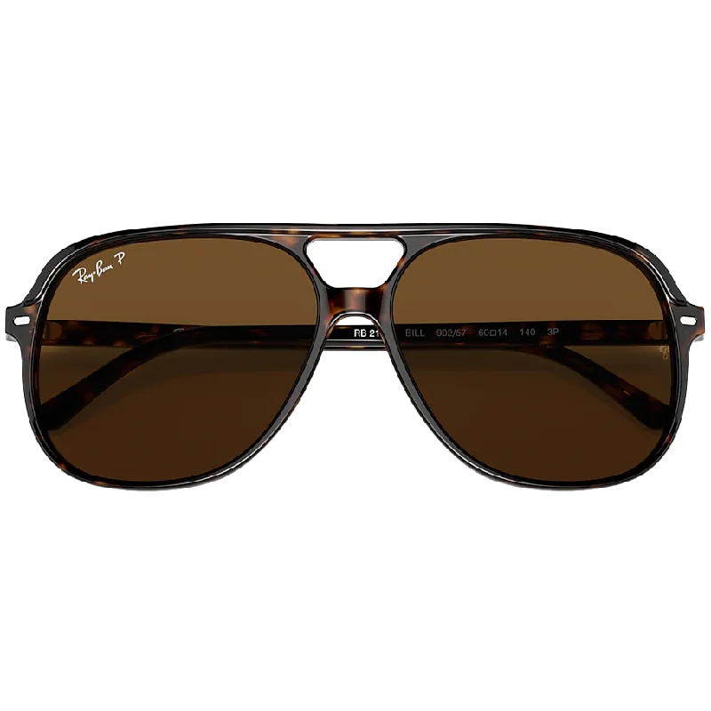 Bill - Havana/Brown Polarized Geometric - Shaped Avant - Garde