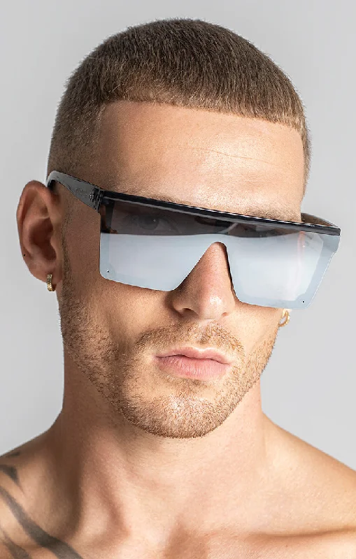 Black Tech Sunglasses Wayfarer Streetwear Style