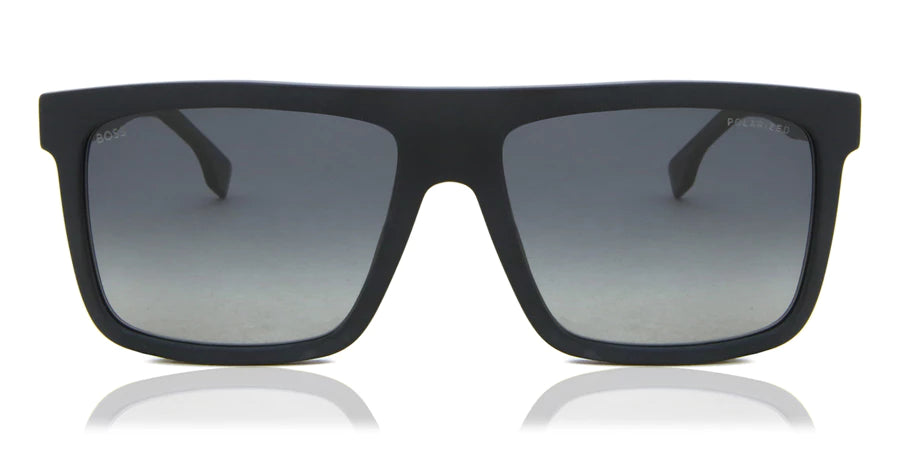 Boss Sunglasses 1440/S Polarized 003/WJ-Matt Black Cat - Eye Vintage Revival