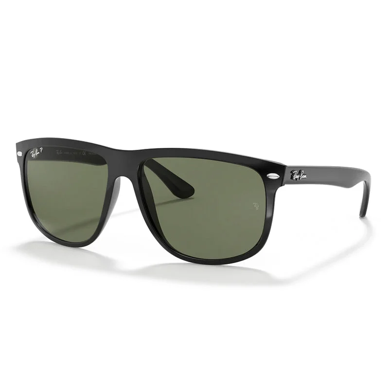 RB4147 Boyfriend Polarized Sunglasses Wood - Grain Accent Natural Look