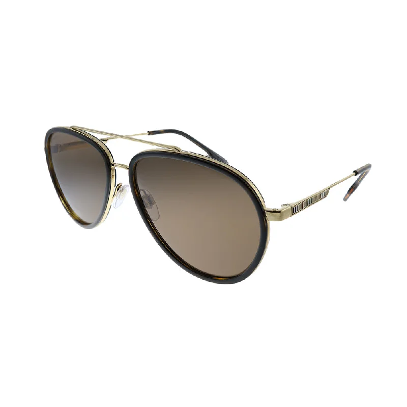 Burberry Oliver BE 3125 101773 Unisex Aviator Sunglasses Art - Deco - Inspired Eyewear