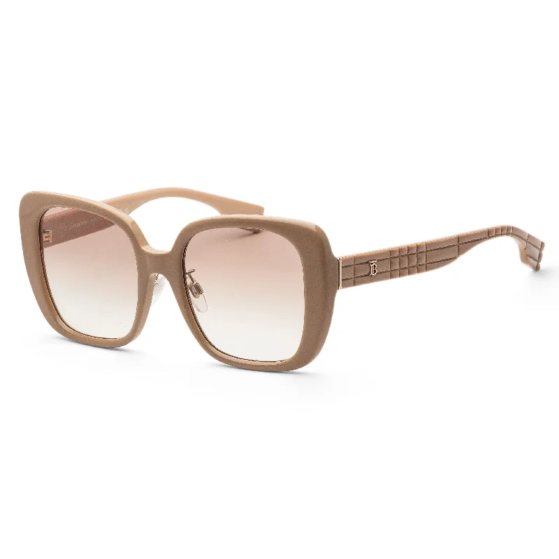 Burberry Women's 54mm Beige Sunglasses BE4371F-399013-54 Oval - Shaped Academic Look