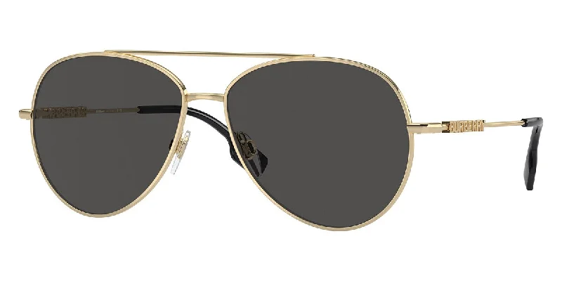 Burberry Women's 58mm Light Gold Sunglasses BE3147-110987-58 Chunky Black - Frame Goth Look