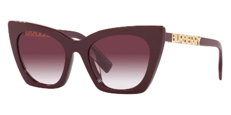 Burberry Women's Bordeaux 52mm Sunglasses Mirrored - Lens Driving Look