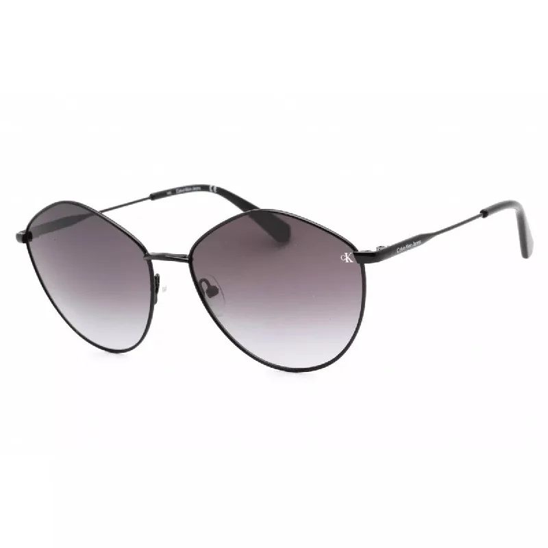 Calvin Klein Women's 61 mm Black Sunglasses Hipster Style