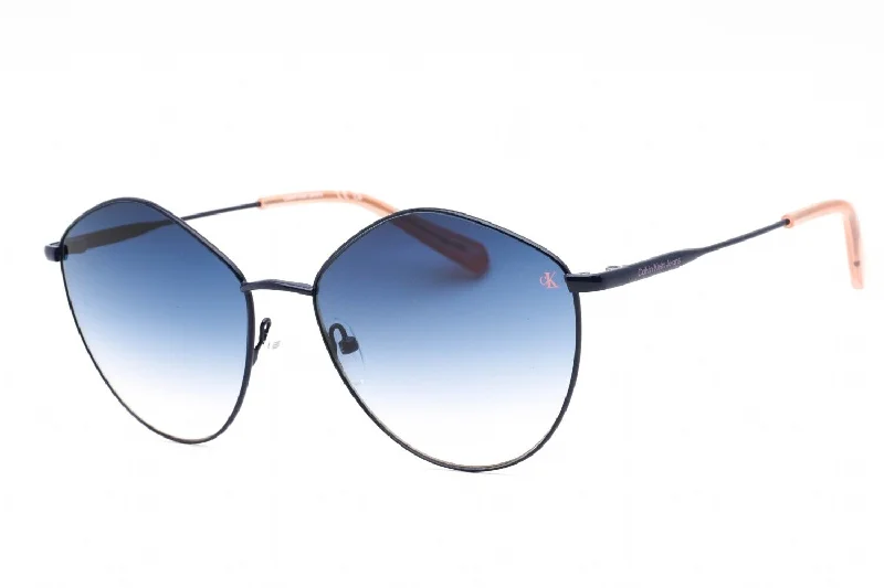 Calvin Klein Women's 61 mm Navy Sunglasses Polarized - Lens Fishing Style