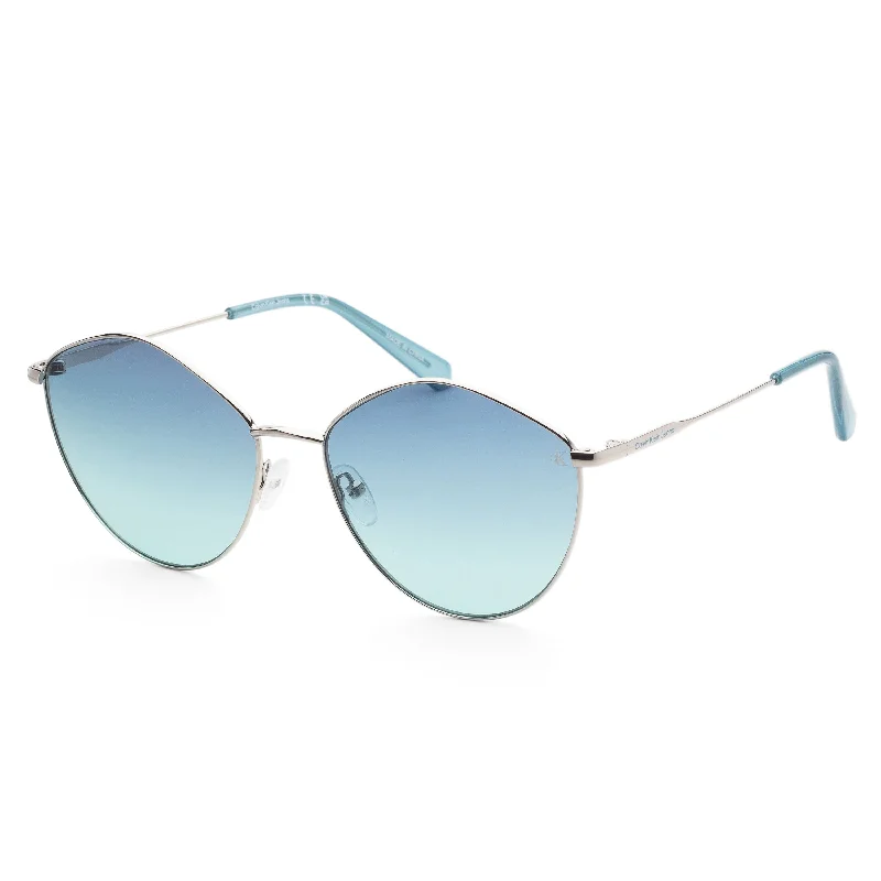 Calvin Klein Women's Sunglasses Silver 61mm Sunglasses Chunky Black - Frame Goth Look Calvin Klein Women's Sunglasses Silver 61mm Sunglasses Chunky Black - Frame Goth Look