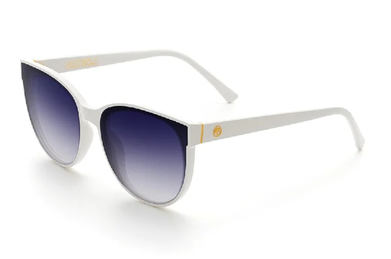 CARAT SUNGLASSES: WHITE (PURPLE RAIN) Classic Aviator Style