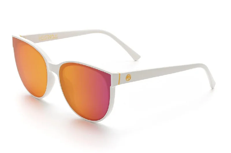 CARAT SUNGLASSES: WHITE (ROSE GOLD) Vintage Horn - Rimmed Style