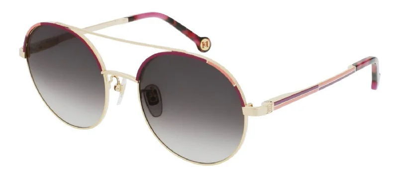 Carolina Herrera SHE173 0A93 Round Sunglasses Multi - Functional Outdoor Glasses