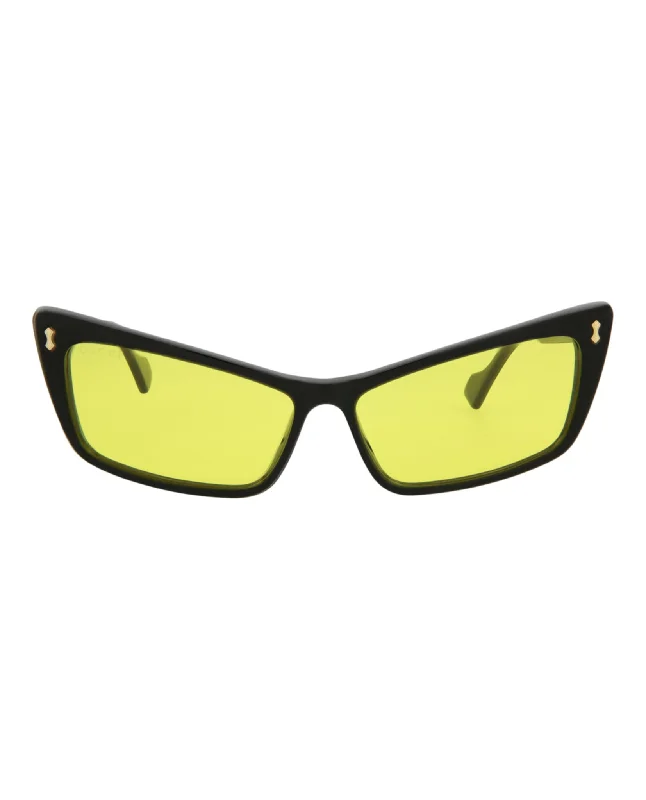 Cat Eye-Frame Acetate Sunglasses Transparent Frame Trend