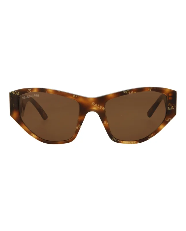 Cat Eye-Frame Acetate Sunglasses Rhinestone - Embellished Glam Design
