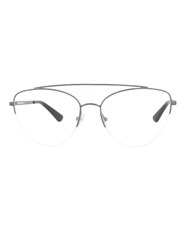 Cat Eye-Frame Metal Optical Frames Vintage - Style Browline Glasses