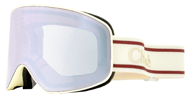 Chloe Women's Ski Mask Sunglasses CH0072S 001 Cream 99mm Geometric - Patterned Frame Design Chloe Women's Ski Mask Sunglasses CH0072S 001 Cream 99mm Geometric - Patterned Frame Design