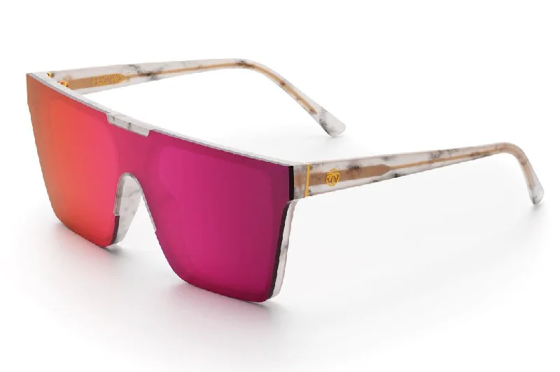 CLARITY SUNGLASSES: MARBLE (FUSCHIA) Matte - Finish Plastic Frame Look