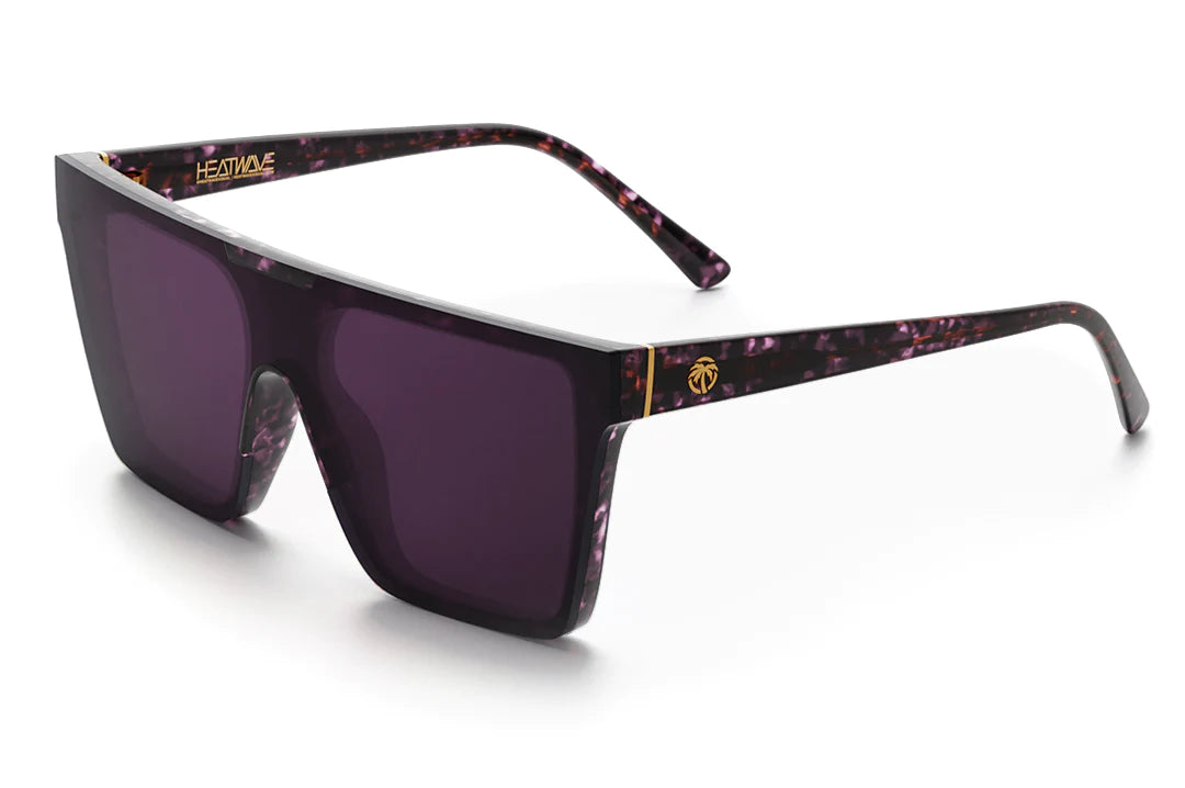 CLARITY SUNGLASSES: Velvet Tortoise - Purple Lens Matte - Finish Plastic Frame Look