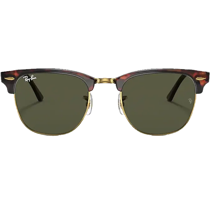 Club Master Low Bridge Polished Tortoise/Green Mirrored - Lens Driving Look