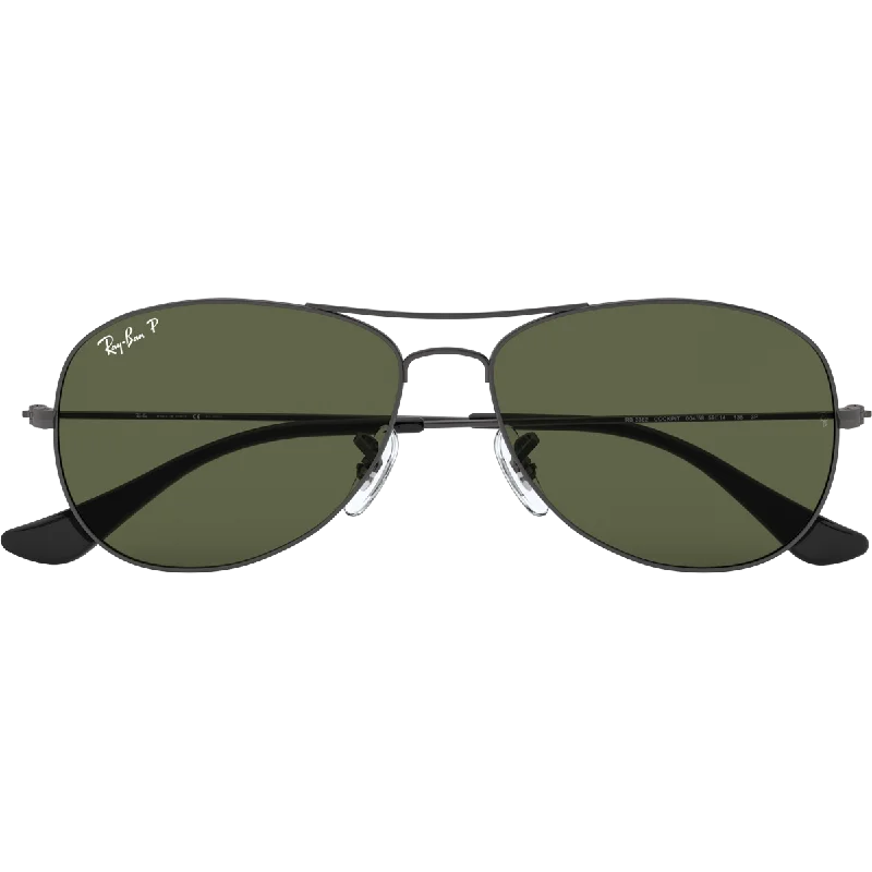 Cockpit M - Gunmetal/G-15 Green Polarized Anti - Blue - Light Computer Glasses