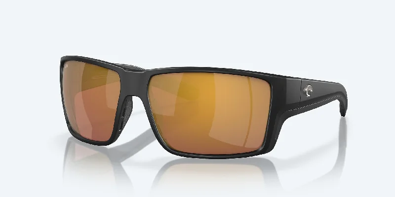 REEFTON PRO MATTE BLACK W/ GOLD MIRROR 580G Mirrored - Lens Driving Look
