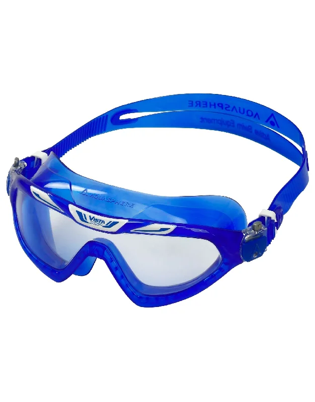 Vista XP Swim Mask - Clear Lens Round - Rimmed Bohemian Look