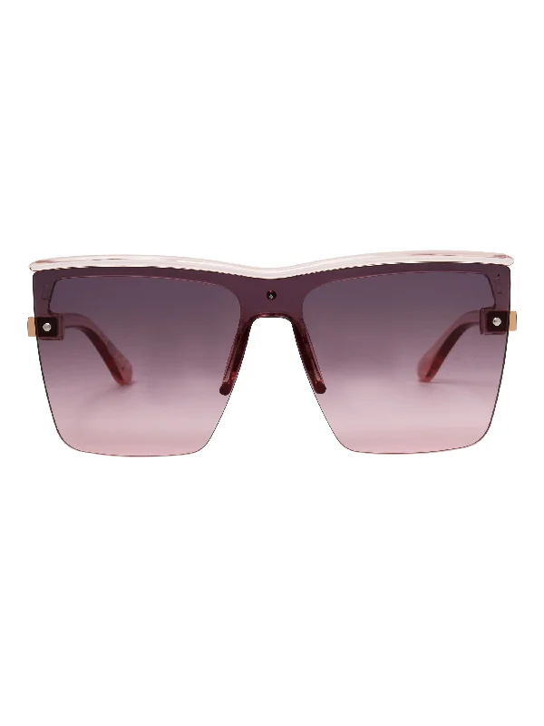 Crystal Shield Sunglasses Thin - Rimmed Elegant Style