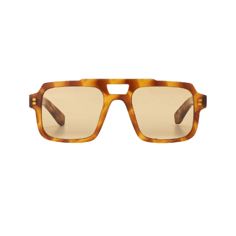 Cut Fifty Eight (Havana Tortoise Shell + Tan) Foldable Travel - Friendly Glasses