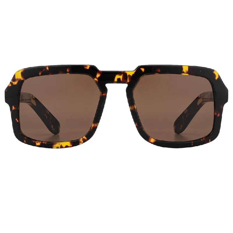 Cut Fifty Two (Tortoise Shell + Brown) Retro Round - Frame Look