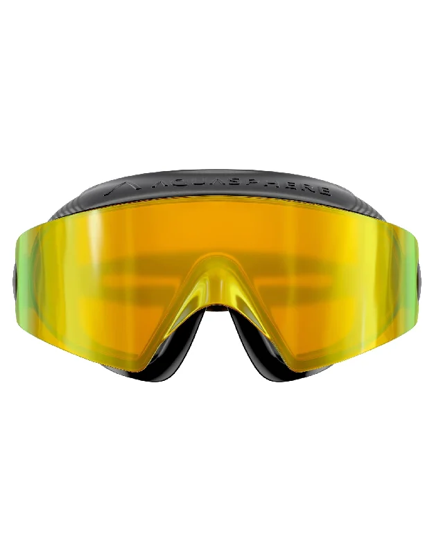 Defy. Ultra Swim Mask - Titanium Mirrored Lens Geometric - Shaped Avant - Garde