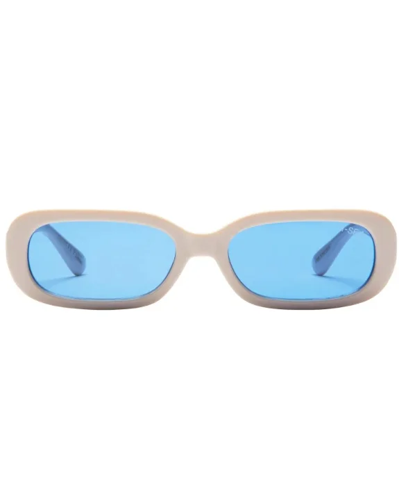Del Rey Polarized Lens Sunglasses, Cream/Navy | I-SEA Wire - Frame Intellectual Look