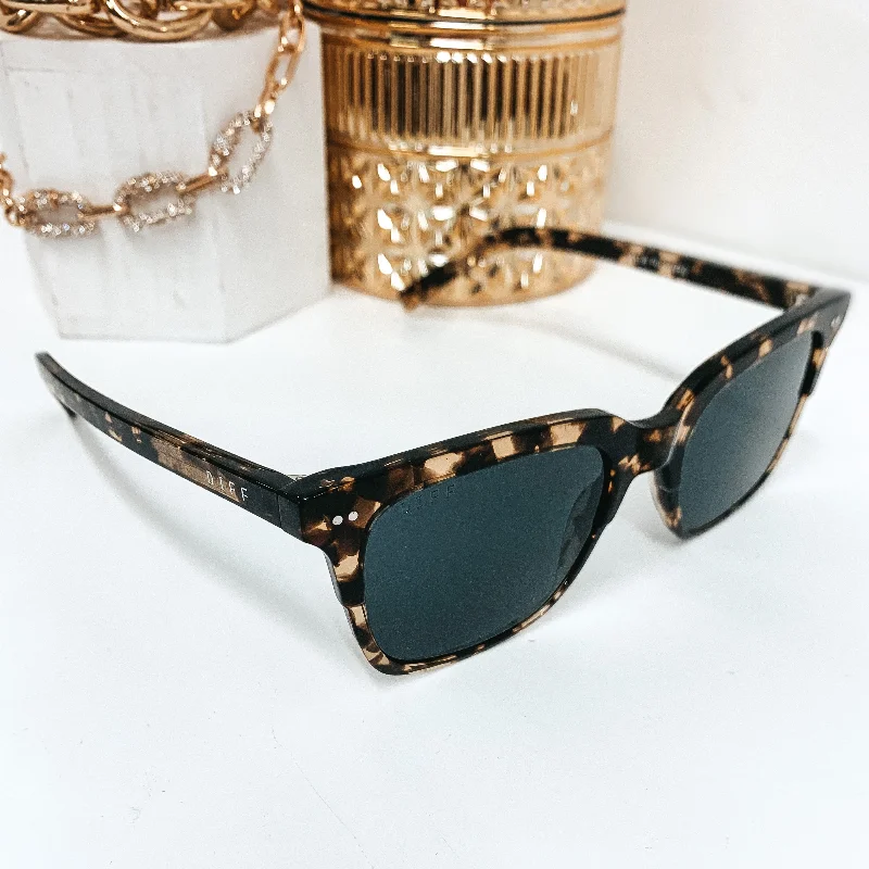 DIFF | Billie Polarized Grey Lens Sunglasses in Espresso Tortoise Colored - Lens Sports Style