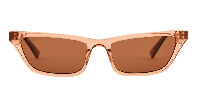 DIFF FUTURISTIC LOVER CHAMPAGNE Cat Eye Sunglasses Flip - Up Dual - Purpose Design