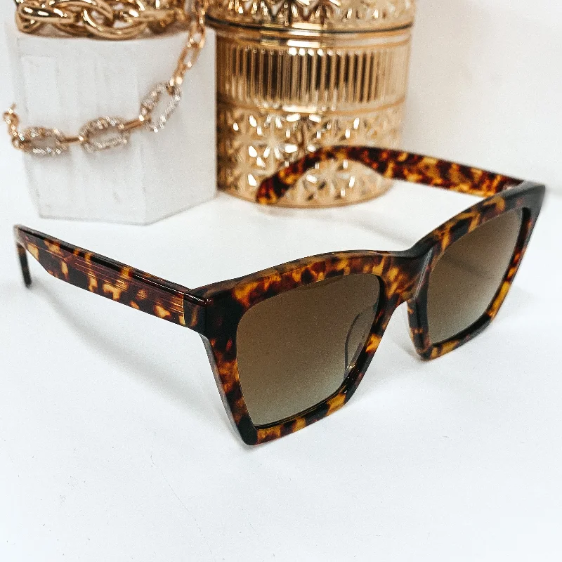 DIFF | Kenzie Polarized Brown Gradient Lens Sunglasses in Amber Tortoise Mirrored - Lens Driving Look DIFF | Kenzie Polarized Brown Gradient Lens Sunglasses in Amber Tortoise Mirrored - Lens Driving Look