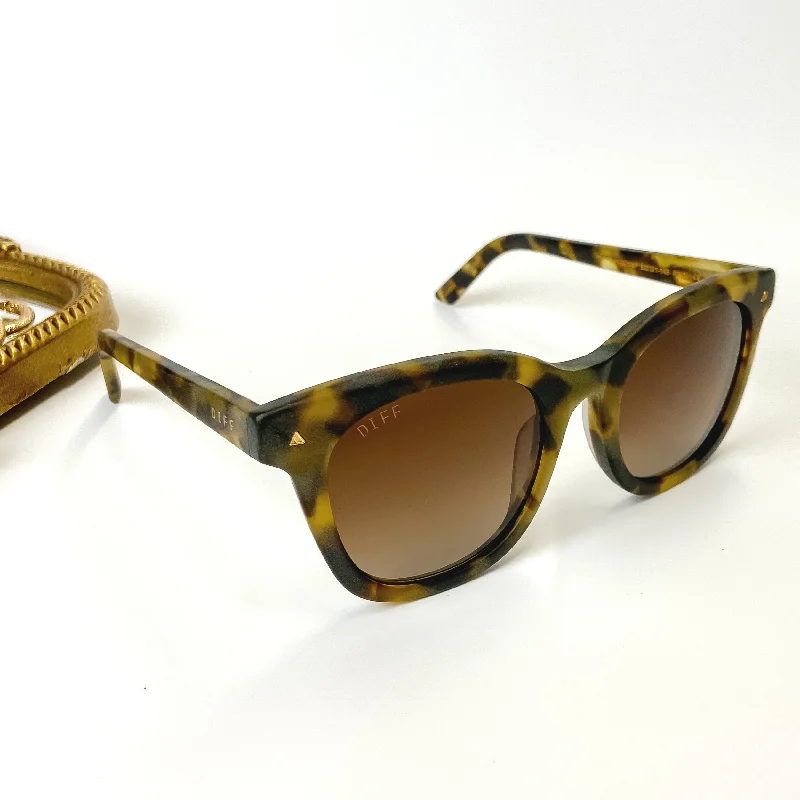 DIFF | Ryder Polarized Gradient Sunglasses in Matte Moss Mirrored - Lens Driving Look DIFF | Ryder Polarized Gradient Sunglasses in Matte Moss Mirrored - Lens Driving Look