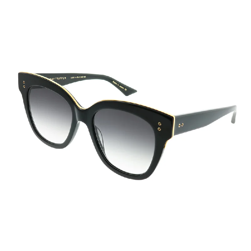 Dita Day Tripper 22031-A-BLK-GLD-55 Unisex Square Sunglasses Cat - Eye Vintage Revival Dita Day Tripper 22031-A-BLK-GLD-55 Unisex Square Sunglasses Cat - Eye Vintage Revival