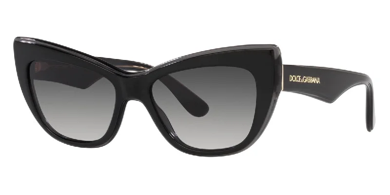 Dolce & Gabbana Women's 54mm Black/Transparent Grey Sunglasses Matte - Finish Plastic Frame Look Dolce & Gabbana Women's 54mm Black/Transparent Grey Sunglasses Matte - Finish Plastic Frame Look