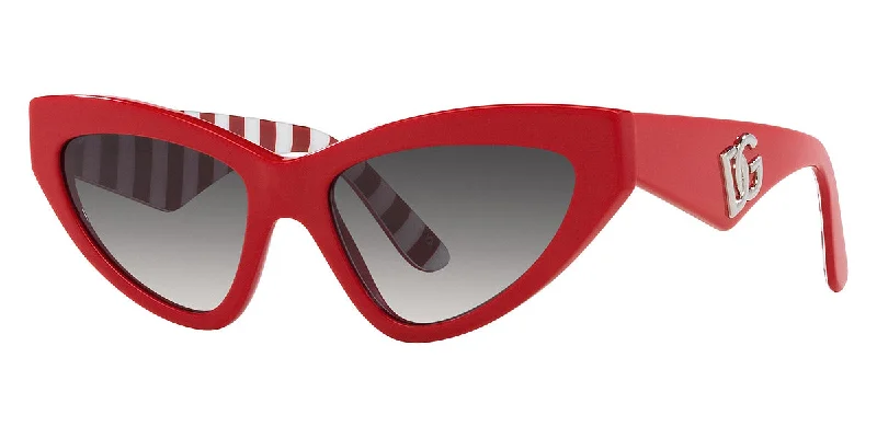 Dolce & Gabbana Women's 55mm Red Sunglasses DG4439-30888G-55 Wayfarer Streetwear Style
