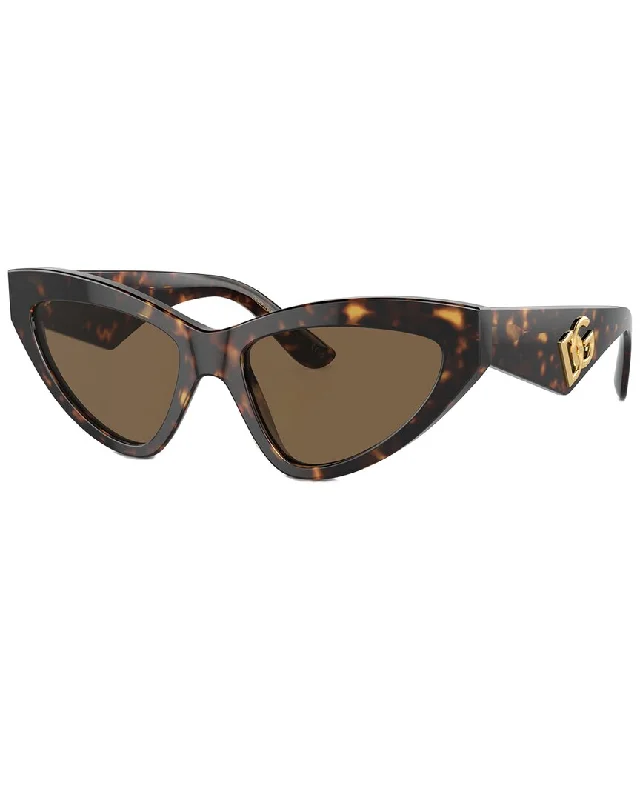 Dolce & Gabbana Women's DG4439 55mm Sunglasses Retro Round - Frame Look