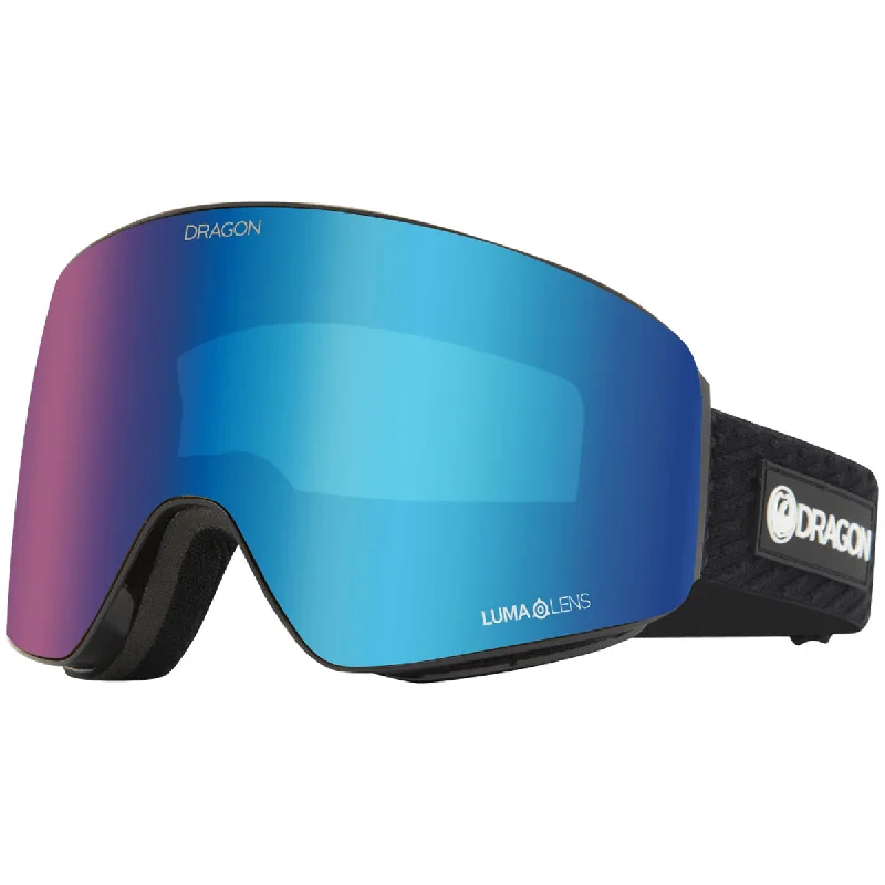 Dragon DR PXV Snowboard Goggles - Icon Blue/Blue Ion/Amber Classic Aviator Style
