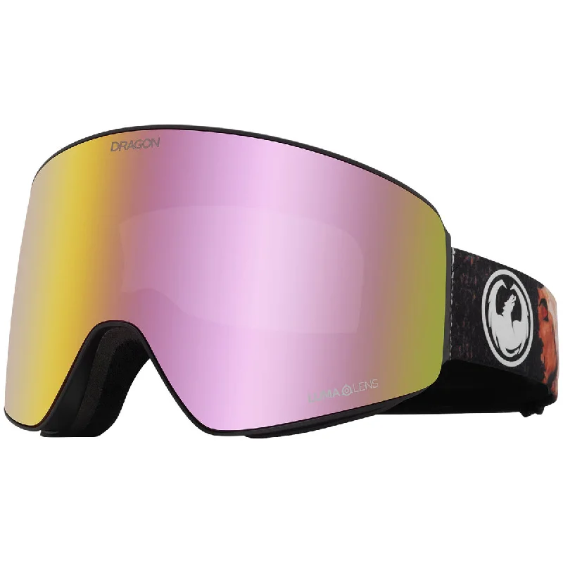 Dragon Pxv Snowboard Goggles - Ranalter/Lumalens Pink Ion Retro - Inspired 
