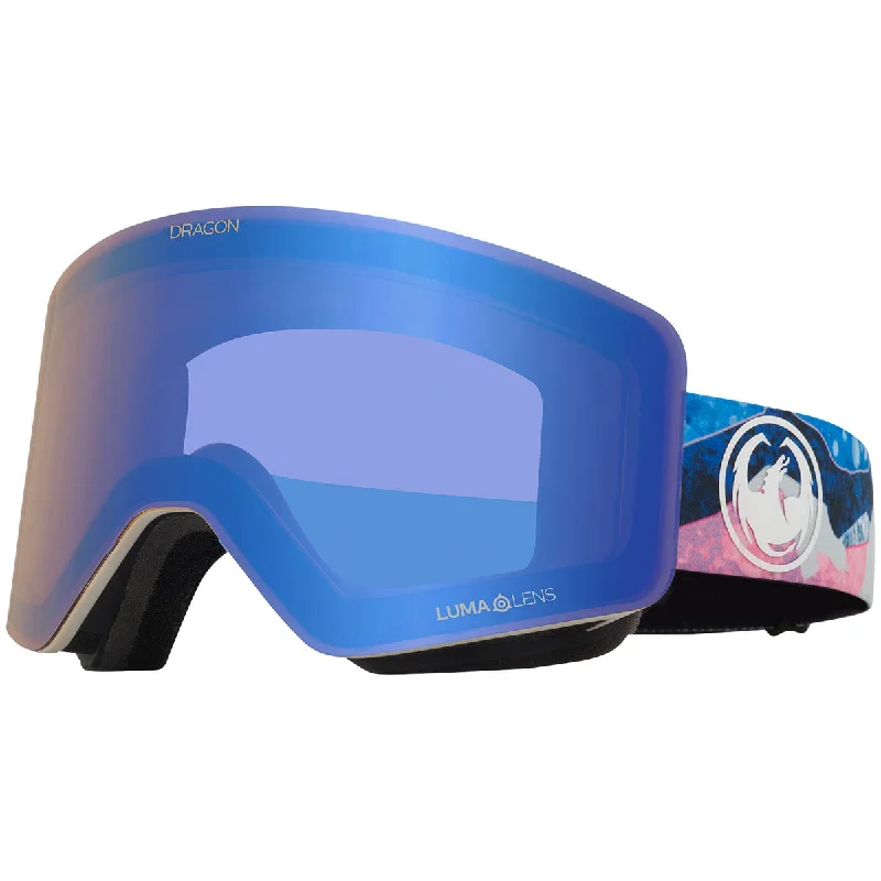 Dragon R1 Otg Snowboard Goggles - Mountain Bliss/Lumalens Flash Blue Sports - Wrap Performance Look Dragon R1 Otg Snowboard Goggles - Mountain Bliss/Lumalens Flash Blue Sports - Wrap Performance Look
