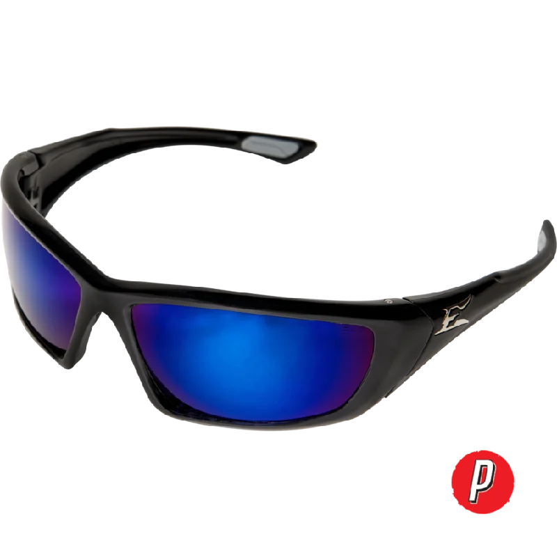 EDGE Polarized Safety Glasses - Robson Glossy Metal Frame Look