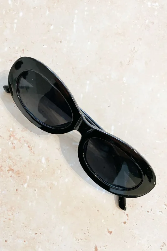 Ella Sunglasses // Black Sports - Wrap Performance Look