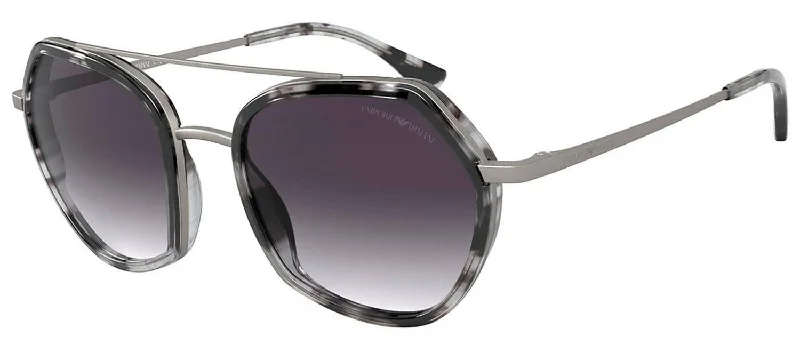 Emporio Armani EA2098 30038G Geometric Sunglasses Retro - Inspired 