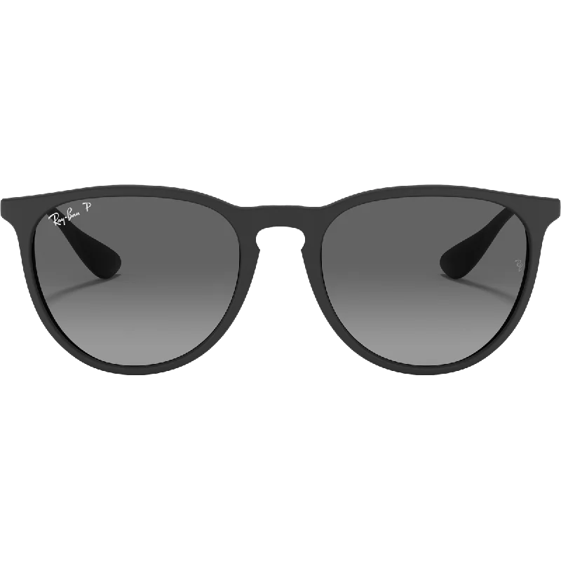 Erika - Rubber Black/Gray Gradient Rectangle - Rimmed 